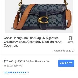 Coach Tabby Shoulder Bag 26 Signature